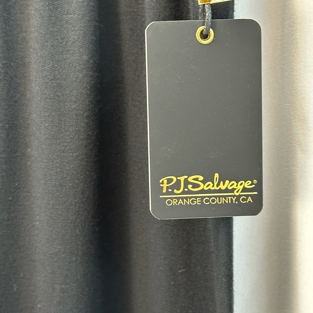 PJ Salvage Drawstring Tie Dye Lounge Sleep Jogger Pants - Black Rust Orange - Picture 4 of 9